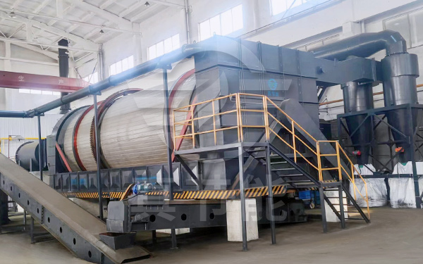 酒糟烘干機(jī)運行案例現(xiàn)場