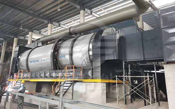 三筒土豆渣烘干機(jī)運(yùn)行現(xiàn)場 三筒土豆渣烘干機(jī)運(yùn)行現(xiàn)場