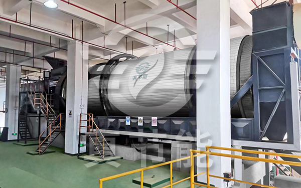 薯渣烘干設(shè)備運行現(xiàn)場