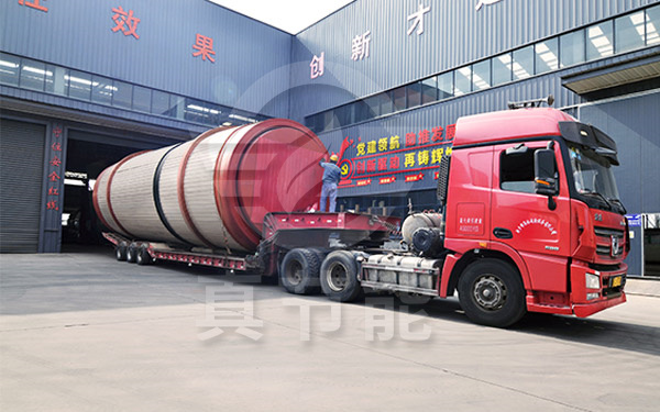 豆腐渣烘干設備運輸現(xiàn)場